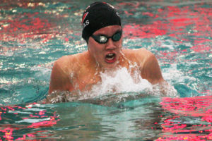 Camas High School freshman Eric Wu won all four of his events at the Southwest Washington Invitational Saturday, in Longview. He also improved his state qualifying time in the 200-meter individual medley to 2:00.95. 