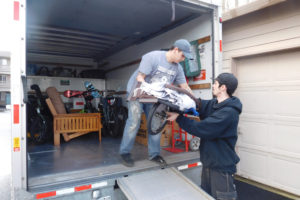 Thursday was moving day for Brett Zech (right), as he received assistance from a friend, Angel Barasa. Zech moved from Park View East Apartments in Washougal, to a house in Camas. His apartment needed to be vacated, so that repairs could be made to damage caused by a 22-year-old toilet that flooded. Meanwhile, the new owners of Park View East have decided not to make major interior improvements to the complex, and residents can continue to rent there for an additional $75 a month.