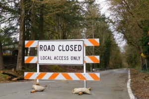 Forest Home Road in Camas has been closed since early December, when heavy, consistent rains caused a landslide. The city will tap into federal emergency money to make repairs that are not expected to begin until this summer. 