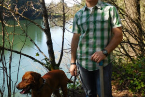 Sean Vergillo coordinates the Lacamas Trails Advocacy Group and can often be seen on the trails with his Fox Red Lab, helping to maintain trails for other users. "The main goal of our group is to fill the need of maintaining things," he said. "We want to get regular trail users to help out at least a few times a year."