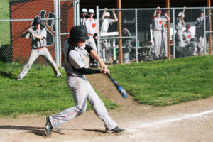 Tyler Bowlin leads off the fifth inning with a double Monday. He would score the leading run on a perfectly placed bunt from Michael Hickey that was thrown away by Woodland. The Beavers tied the game again and forced extra innings, before the Panthers scored the winning run in the bottom of the eighth. 