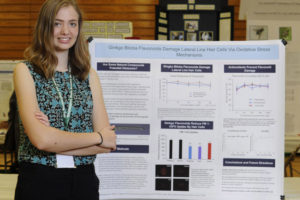 CHS senior Anna Roche won a spot at Intel's prestigious International Science and Engineering Fair for her research on the connection that herbal supplements have on hearing loss. (Photo courtesy of Mike Bay)