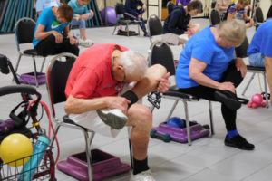 Buchholz emphasizes flexibility as key to mobility. "If you don't sit around and allow yourself to gain a lot of weight, then you can remain pretty flexible," he said.