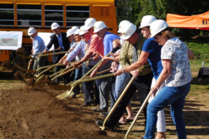 Elected officials and Washougal School District leadership broke ground on its first two bond projects on a recent sunny Tuesday afternoon. Construction on the new $2.3 million transportation facility, located behind the district office, and $4.8 Excelsior High School, will officially begin in June.