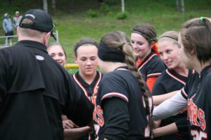 The Washougal High School softball team defeated Rochester 11-0 Tuesday to get into today's district tournament in Centralia.