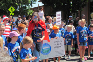 Those who completed the Camas Public Library's summer reading program had an opportunity to march in the Kids' Parade during Camas Days 2015. The program at Camas started Saturday, while Washougal's will begin Wednesday, June 15. (Post-Record file photo)