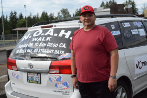 Dale Rule is done talking. On Thursday, the 44-year-old from Camas will begin his walk from Seaside, Oregon, to San Diego, California, in 40 days. That's a total of about 1,400 miles to fight obesity.