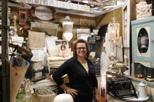 Antiques dealer Deanna Docksteader recently featured items from her space, The Doll House. "I stick to a simple rule, and buy only what I love," she said.