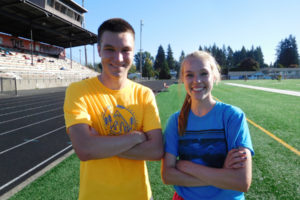 Aiden and Amelia Pullen both ran their fastest races  for Washougal High School in the Nike Portland XC Invitational Saturday.