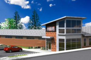 Discovery Dental has received preliminary approval to construct a 6,170 square foot building near its existing practice at 2614 "E" St., Washougal. The current building would be converted to general office space for lease after the new clinic is built. The parking lot would be expanded from 20 to 40 spaces. (Rendering contributed by LLB Architects)