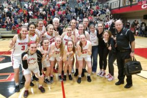 The Camas High School girls basketball team made history Wednesday by capturing the program's first league championship. The Papermakers defeated Skyview 42-24 to go 8-0 in league and 13-6 overall.