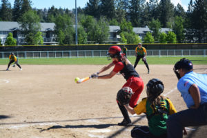 Alyssa Tomasini collected 51 hits to break the school's single season hits record set by Amee Aarhus in 2012. Tomasini's efforts helped Camas win four of its last six games to finish in fourth place at state for the second time in four years. 