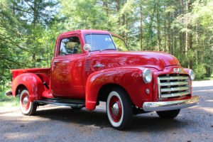 The fully restored GMC pickup that won “Best in Show” at the 2016 Camas Car Show. 