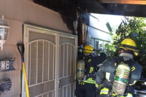 (Photo contributed by the Camas-Washougal Fire Department.)
Firefighters contained and knocked down a house fire in the 2100 block of Northeast Everett Street, in Camas, Saturday morning. The residents escaped unharmed. 