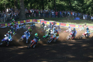 The action was fast in the 450 Class moto 2 during the 2016 Peterson CAT Washougal National, at Washougal Motocross Park. The annual event attracted riders and spectators from around the world. The estimated number of spectators at the ninth round of the Lucas Oil Pro Motocross Championship was between 21,000 and 23,000, according to Race Announcer Brian Barnes. (Post-Record file photo)