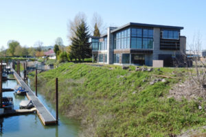 The vacant building, known as "The Black Pearl," is the future site of penthouses or offices and retail businesses. The 12,000 square foot structure, at 56 S. "A" St., Washougal, overlooks the Port of Camas-Washougal marina. (Post-Record file photo)