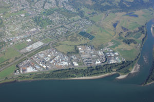 A bird's-eye view of the Port of Camas-Washougal. The Port's existing industrial park has a 100-percent occupancy rate, the highest in the region, and more development is coming. (Contributed photo/courtesy of Port of Camas-Washougal)