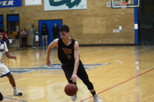 Moses McEwen scored 25 points for the Washougal boys basketball team Monday, at Mountain View High School. The Thunder defeated the Panthers 77-72. Photo by Micah Rice/The Columbian.