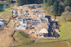 Construction on Lacamas Lake Elementary School, shown here, is more than 40 percent complete. (photo courtesy of Camas School District)