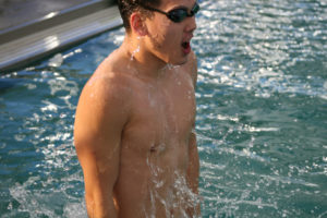 Mark Kim trains at the Lacamas Swim Club on Monday, Feb. 12. (Photos by Wayne Havrelly/Post-Record)