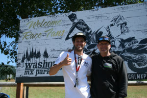 Motocross professional racer Tommy Weecks (left) and Washougal Motocross Park track manager Ryan Huffman are getting ready to welcome about 20,000 race fans to the track on Saturday, July 28, for the Lucas Oil Pro Motocross Nationals. 