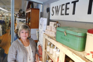 JoAnn Taylor, owner of Camas Antiques, is pictured here for a July 2016 Post-Record article about the antique mall's unique window displays. Taylor is hoping to move her business to another building in Camas after building owners told her they would not renew her lease, but would extend it to Jan. 31, 2019. 