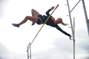 Washougal sophomore Katie Stevens is state bound after clearing 10 feet, 6 inches to tie for second place in the 2A district meet.