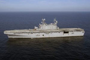 Amphibious assault ship USS Peleliu conducts local operations near the Southern California coast. (Photo by Mass Communication Specialist Second Class Kerryl Cacho courtesy of U.S. Navy)