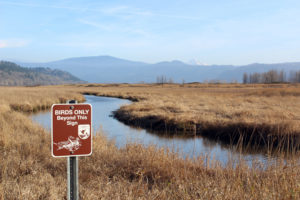 A sign tells human visitors to keep away from 