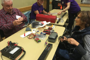 Volunteers help residents diagnose and repair broken household items at a Battle Ground Repair Clark County event in early November 2019. (Contributed photo courtesy of Repair Clark County)