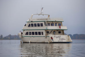 The Crystal Dolphin, a yacht owned and operated by Portland Spirit, cruises the Columbia River. Portland Spirit had planned to launch its "Seven Wonders of the Gorge" river cruise from Washougal in July, but has had to cancel the 2020 "Seven Wonders" tour due to the ongoing COVID-19 pandemic. (Contributed photo courtesy of Portland Spirit)