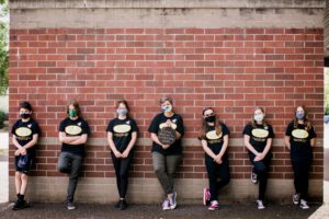 Students in Heather Lundy Kahl's theater class wear masks to help stem spread of COVID-19. (Contributed photo courtesy of Downstage Center Productions)