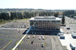 Fisher Investments recently opened this five-story office building at its Fisher Creek campus in Camas. The new office building will allow Fisher Investments -- the city's largest private employer -- to add 1,100 workers to the 1,700 employees working in Camas. (Contributed photo courtesy of Fisher Investments)