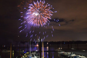 Fireworks erupt during the Port of Camas-Washougal Fourth of July Concert and Celebration on July 4, 2016. (Post-Record file photo)