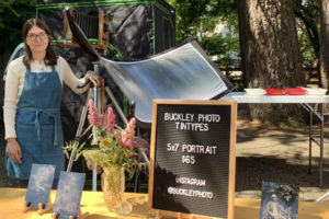 Buckley Photo Tintypes will be one of 60 vendors selling vintage wares and artwork at the 12th annual Camas Vintage & Art Faire in historic downtown Camas, set to take place on Saturday, Aug. 28. (Contributed photo courtesy of Downtown Camas Association)