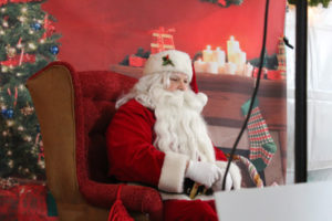 Santa greets visitors during the 2018 Hometown Holidays festival in downtown Camas. (Kelly Moyer/Post-Record files)