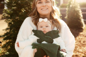 Former Moonlight Salon stylist Erika Jordan holds her newborn daughter, who was born in August 2022. (Contributed photo courtesy of Erika Jordan)