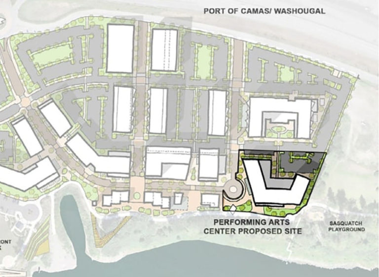The Columbia River Arts and Cultural Foundation is working to build a facility on the southeast corner of the Port's Waterfront at Parker's Landing development, taking up between 2.5 acres and 4.5 acres with a 50,000-square-foot building that would include 1,200 seats, a main stage, a rehearsal stage, orchestra pit, studios, a lobby and flexible-use spaces.