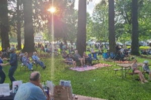 Concertgoers gather in Camas' Crown Park in July 2022 for the city's annual Concerts in the Parks series. (Contributed photo courtesy of the city of Camas)