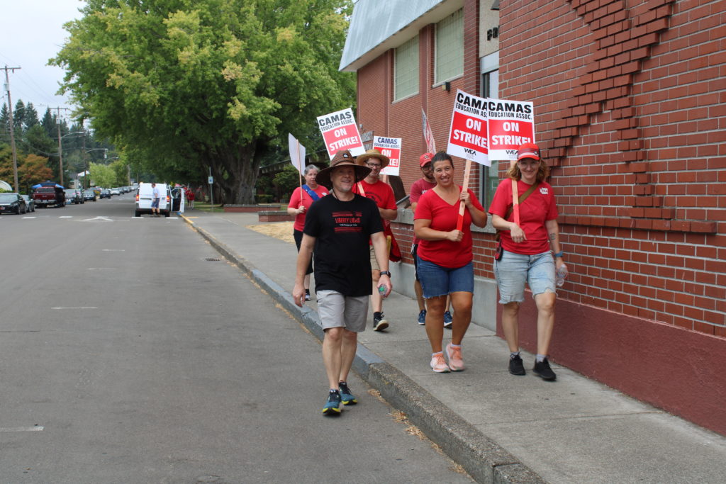 Camas teachers’ strike continues; school district says it has made