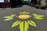 A Camas mural greets visitors to downtown Camas on May 26, 2023. (Kelly Moyer/Post-Record files)