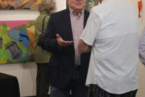 Camas Mayor Steve Hogan attends the grand opening of Gallery 408 in downtown Camas, Friday, May 31, 2024. The Camas City Council on Monday, Nov. 18, 2024, approved the mayor's proposed revenue packages to shore up a $5.8 million revenue shortfall in the 2025-26 budget. (Kelly Moyer/Post-Record files)