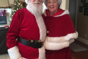 Dennis and Kooky Helland, recently named the king and queen of the 2024 Camas Days Senior Royal Court, have been bringing joy to Camas-Washougal residents for several years as Santa and Mrs. Claus. (Contributed photo courtesy of Kooky Helland) 