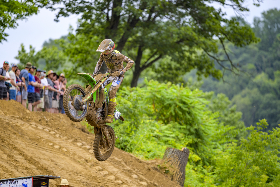 Washougal native Levi Kitchen competes in the 2024 FXR Spring Creek National in Millville, Minn., July 13, 2024.