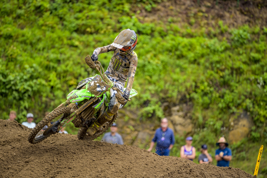 Washougal native Levi Kitchen competes in the 2024 FXR Spring Creek National in Millville, Minn., July 13, 2024.