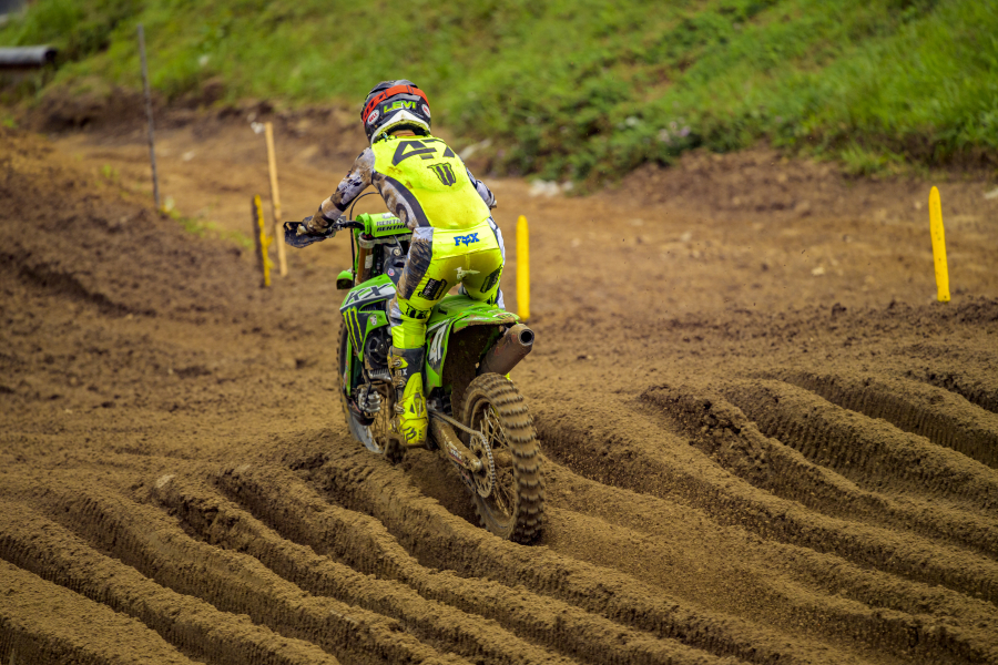 Washougal native Levi Kitchen competes in the 2024 FXR Spring Creek National in Millville, Minn., July 13, 2024.