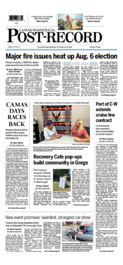 July 25, 2024 Camas-Washougal Post-Record newspaper front page