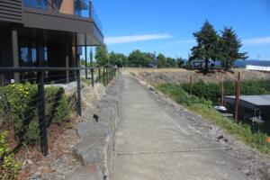 Doug Flanagan/Post-Record 
 The Port of Camas-Washougal will replace the dirt and concrete trail behind the Black Pearl event center (above) with a pathway, featuring safety lighting and guardrails, that will connect Washougal Waterfront Park and Parkers Landing Marina. (Doug Flanagan/Post-Record)