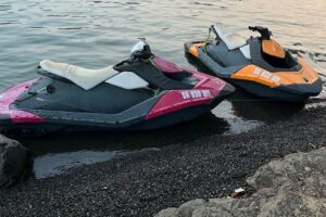 A 48-year-old Vancouver woman died Aug. 8, 2024, following a collision between two personal watercrafts on Lacamas Lake in Camas. (Contributed photo courtesy of Camas Police Department)