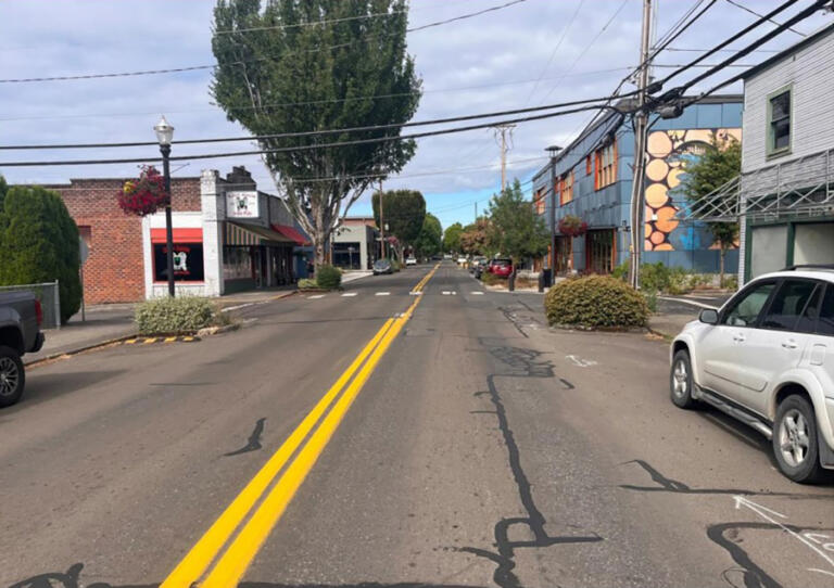 The city of Washougal has agreed to a contract with a Yacolt-based construction company to provide pavement rehabilitation and
pedestrian improvements along Main Street from Washougal River Road to 27th Street. (Contributed photo courtesy of city of Washougal)